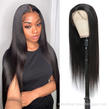 Wigs Brazilian raw unprocessed virgin hair Wigs Sunlight Pre Plucked Hair Line with Baby Hair 13 * 4 HD Lace Frontal wigs